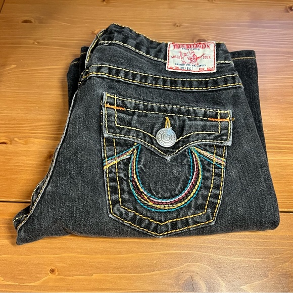 True Religion Disco Joey Big T Flared Jeans USA Made - Picture 4 of 15